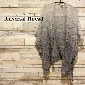 Universal Thread 가디건 OSFM 그레이 거즈 원단