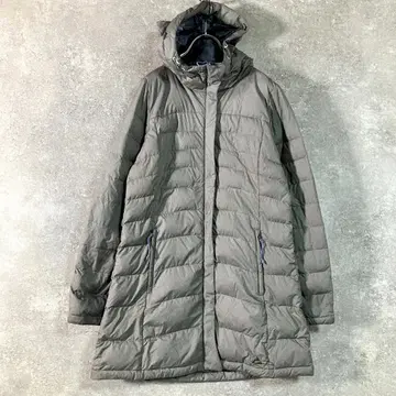 phenix 다운 코트 후디 그레이 롱 나일론 자켓