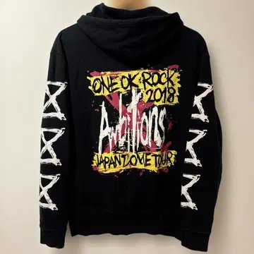 원 오크 록 ONE OK ROCK 2018 후드티 블랙 M