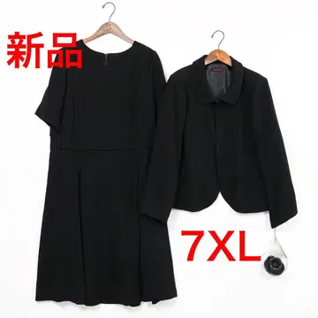 H7150 블랙 포멀 노카라 원피스 자켓 7XL