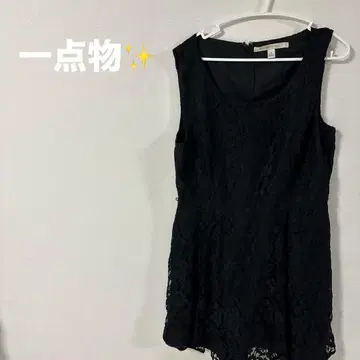 새상품급 블랙 레이스 슬리브리스 원피스 16 전체 레이스 어른스러운