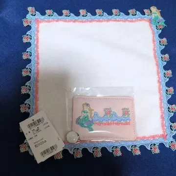 치카자와 레이스 시즌 손수건 메이드 핑크 + 핸드 거울
