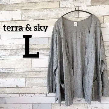 인기 terra & sky [ L ] 그레이 가디건 겉옷 여성용