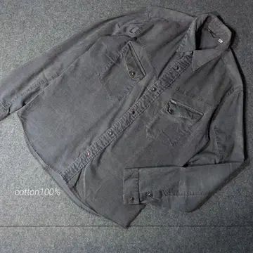 RVCA 코듀로이 긴팔 셔츠 M 블랙