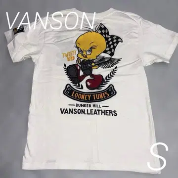 VANSON 루니툰 트위티 자수 T셔츠 S