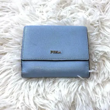 FURLA 접이식 지갑 라이트 블루