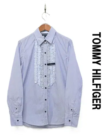 J535/미사용 TOMMY HILFIGER 블라우스 프릴 6 M 파랑