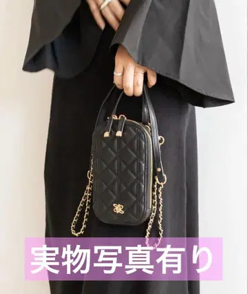 RANDA 2WAY 퀼팅 멀티 숄더백 블랙