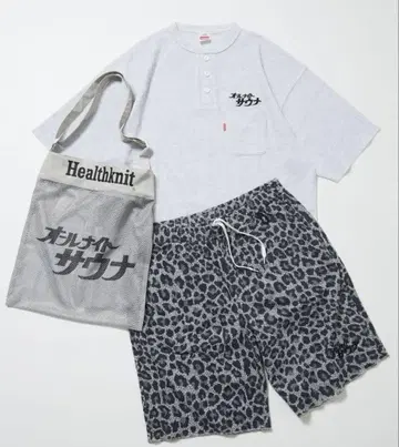 올나이트 사우나 Healthknit 셋업 사우베니아 별주 S 사이즈