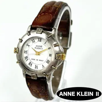 [새상품 배터리] ANNE KLEIN II 쿼츠 콤비 컬러 시계 작동