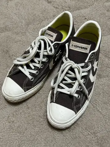 CONVERSE ONE STAR 로우컷 스니커즈 다크 브라운 25cm