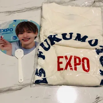 후쿠모토 타이세이 EXPO 부채 티셔츠 오사카 만박