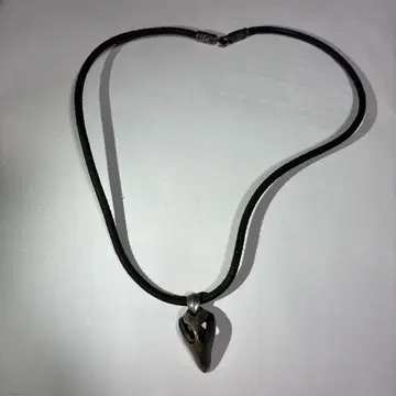 M'scollection 실버 925 펜던트 가죽 초커 중고