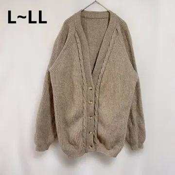 LA.MA. 베이지 가디건 이탈리아 해외 수입 구제 의류 [ L~LL ]