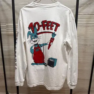 10-FEET 롱 슬리브 T셔츠 화이트 [ size L ]