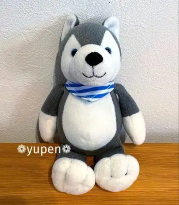 새상품급 시베리안 허스키 개 봉제 인형