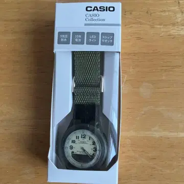 CASIO Collection 아날로그 디지털 손목시계 카키 카시오
