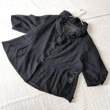 [일본제] 월드 sut/eso 메쉬 레이스 블라우스 블랙 42 LL