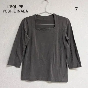 L'EQUIPE YOSHIE INABA 스퀘어 넥 T셔츠 7호 여성