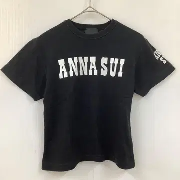 ANNA SUI 안나수이 JERZEES 바디 짧은 기장 타이트 T셔츠 블랙