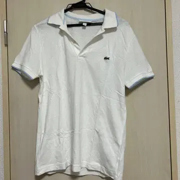 LACOSTE 라코스테 반팔 피케 셔츠 화이트 SLIM FIT