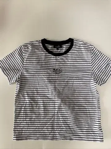 A.P.C. 보더 반팔 티셔츠