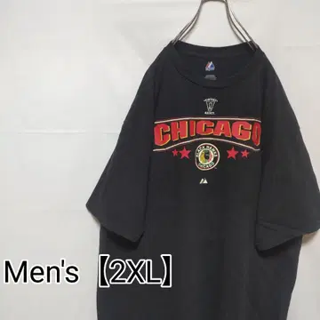 R114 [ US 수입 ] majestic 반팔 T셔츠 [ 남성용 2XL ] 블랙