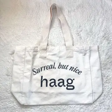 미사용 새상품 haag 로고 에코백 토트백 한국