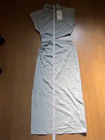 ZARA 슬리브리스 원피스 XS 그레이