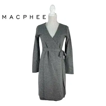 03T529 MACPHEE 울 100 가운 슈쿨 원피스