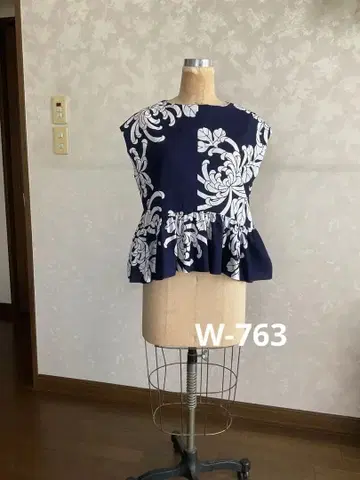 기모노 리메이크 원피스 유카타에서 페플럼 블라우스