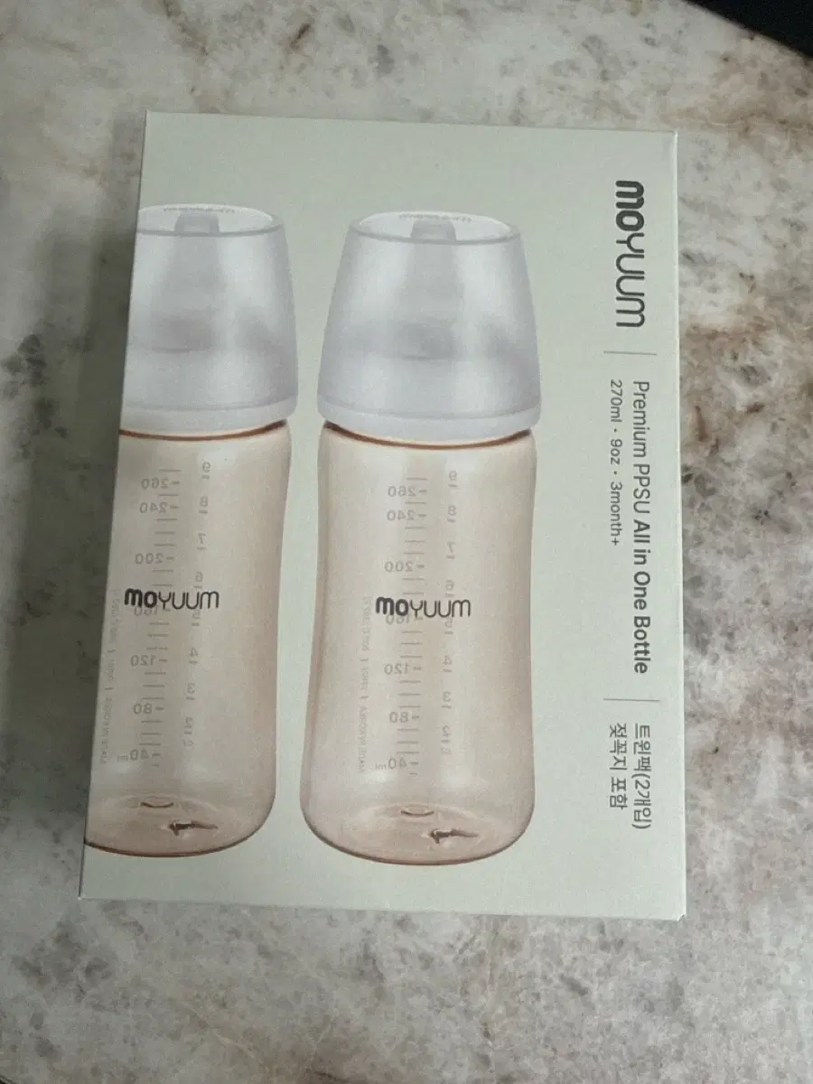 새상품 모윰 PPSU 올인원 젖병 270ml 트윈팩