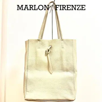MARLON FIRENZE 베이지 가죽 토트백 바닥 있음 새상품급