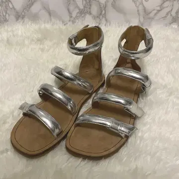 레어 MARC JACOBS 디자인 실버 샌들