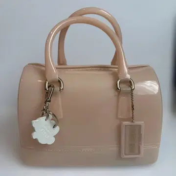 FURLA CANDY BAG 핑크 핸드백 참 포함