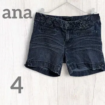ana 다크 데님 스트레치 숏팬츠 사이즈 [ 4 ]
