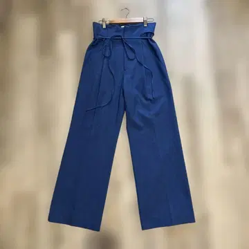 Spick & Span 하이웨스트 팬츠 블루