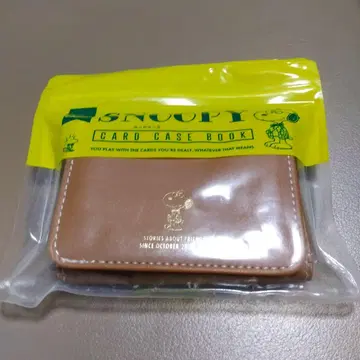 SNOOPY CARD CASE BOOK 카멜 명함지갑