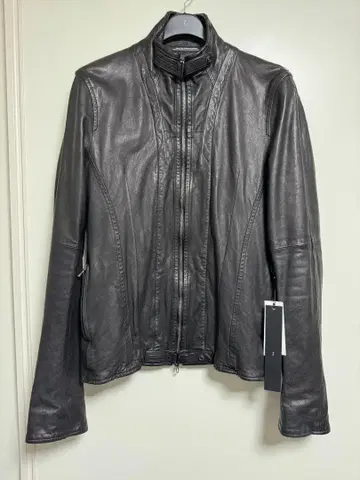 JULIUS 하이넥 가죽 자켓 size 3 [ 새상품 ]