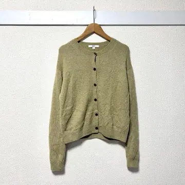UNIQLO C 캐시미어 100% 가디건 M 베이지 겉옷 얇은 소재