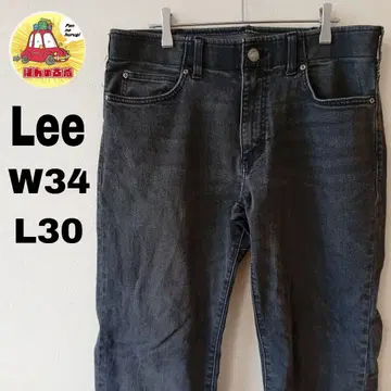 USA 구제 의류 Lee 블랙 데님 청바지 W34L30