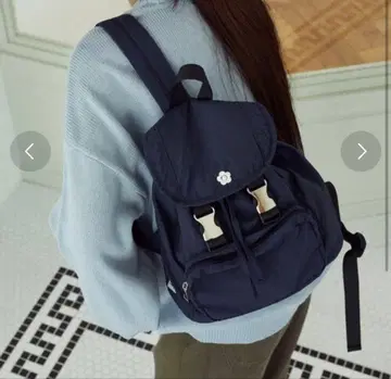 MARY QUANT x PUBLUX 마리콴트 나일론 백팩 네이비