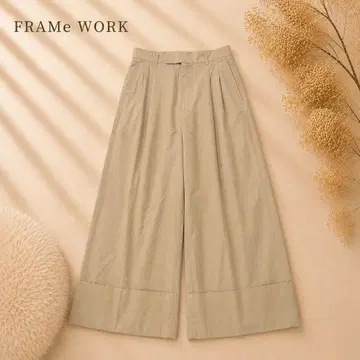 새상품급 FRAMeWORK 엑스트라 와이드 마킨 팬츠 정가 2.2