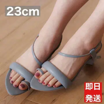 립서비스 샌들 뮬 여성용 슬림 레그 봄/여름 오픈토 8cm