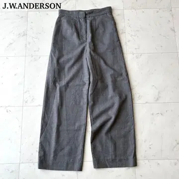 J.W.ANDERSON 슬랙스 와이드 팬츠 울 캐시미어 그레이