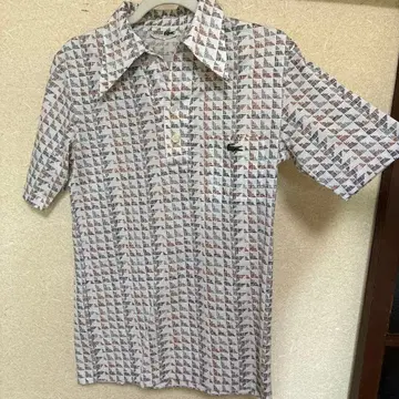 CHEMISE LACOSTE 올 패턴 반팔 셔츠 빈티지