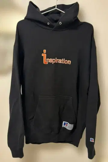 inspiration RUSSELL ATHLETIC/LEX 착용 후드티 블랙