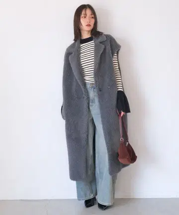 AKTE 액테 코트 아우터 보아 베스트 여성용