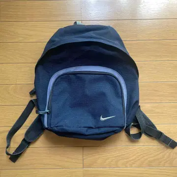 90s 00s Nike 화이트 택 백 네이비 백팩