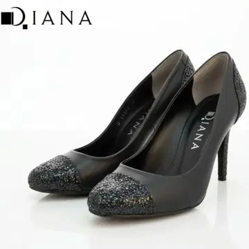 DIANA 다이애나 글리터 토 블랙 힐 23cm 슬림 레그 펌프스